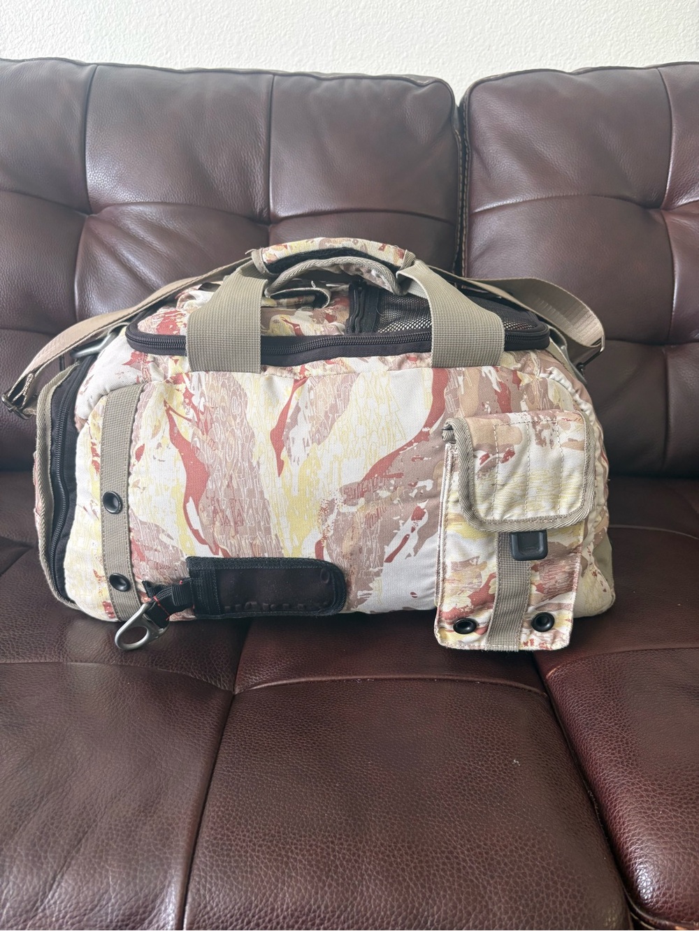 Oakley Tactical Field Gear Duffle Bag Tiger Camo 18" x 11"